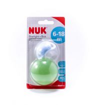 NUK STARLIGHT SILICON SOOTHER WITH BOX - S2