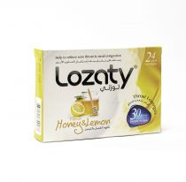 LOZATY THROAT LOZENGES - HONEY & LEMON 24 S
