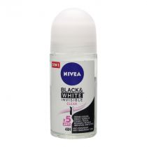 NIVEA ROLL ON INVISIBLE BLK&WHT CLEAR 50ML W 82240