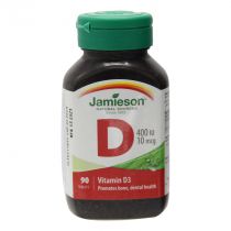 JAMIESON VITAMIN D3 400IU 10MCG CAP 90'S